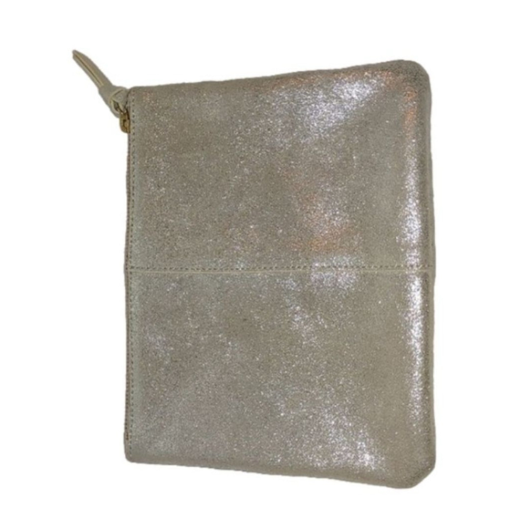 Anthropologie Pockets Metallic Organizer Pouch